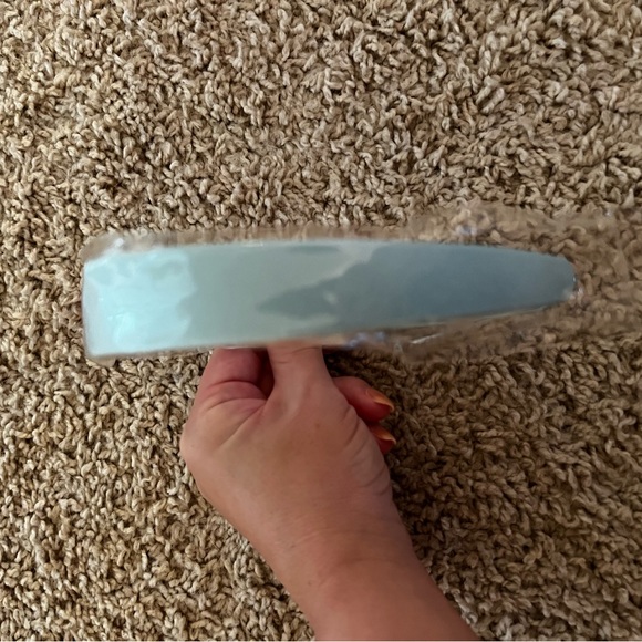 Light Blue Satin Headband - Picture 4 of 5